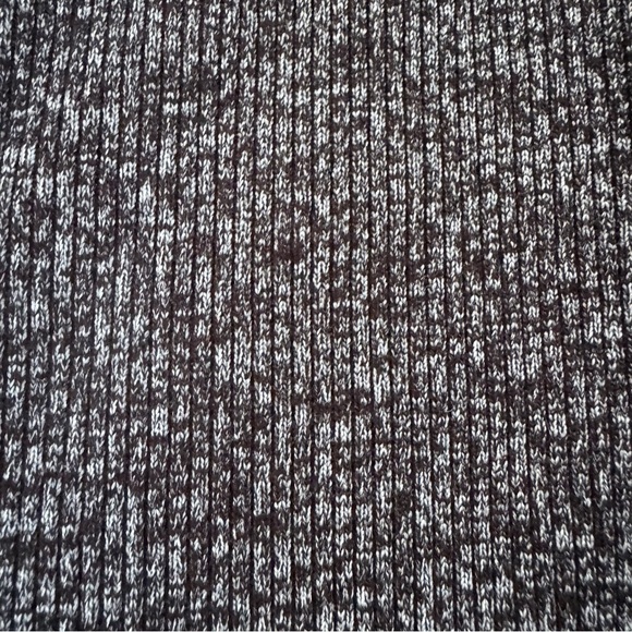 AGOLDE Tavi Mélange Rib Knit Thong Bodysuit in Salt & Pepper Size 10 or L - Picture 10 of 12